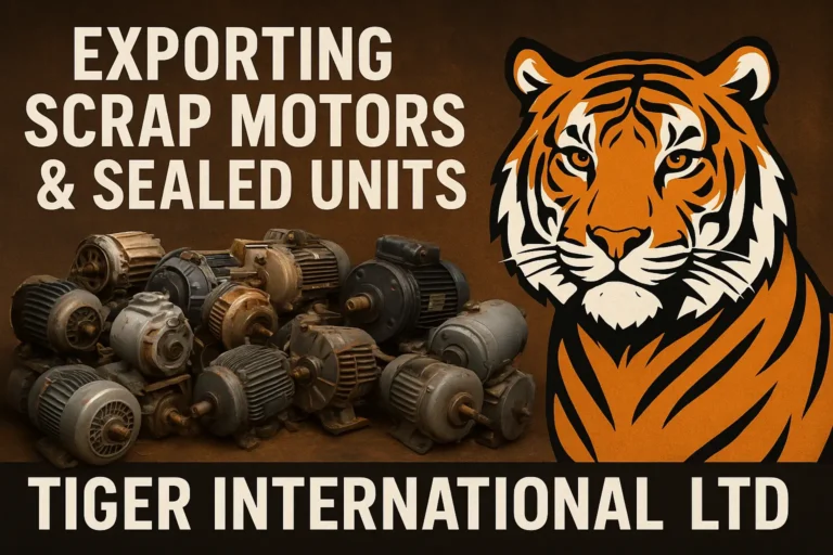 Exporting Scrap Motors & Sealed Units from the USA: Why Sellers Choose Tiger International Ltd