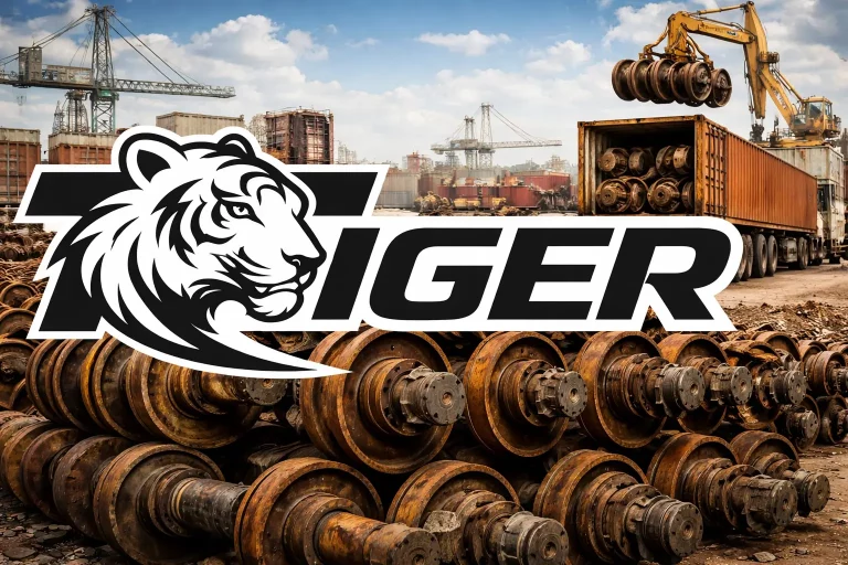 uk train wheel and axel scrap purchased and exported by tiger international limited