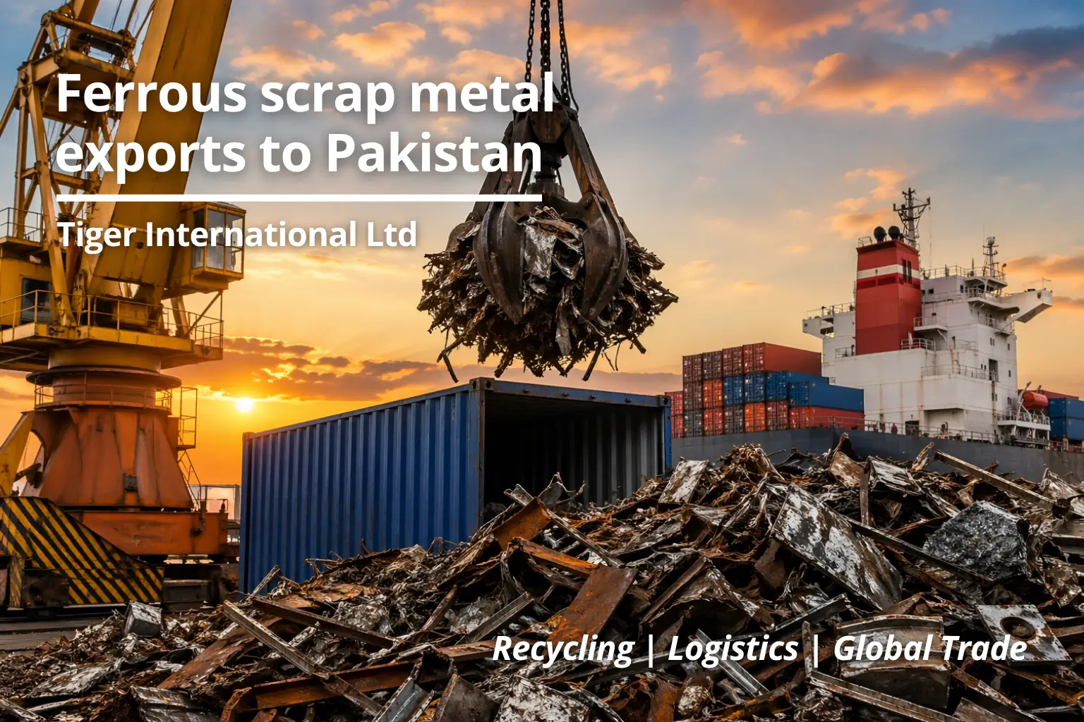 Ferrous Scrap Metal Export to Pakistan