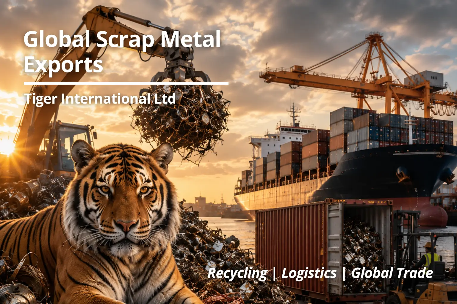 tiger international working with scrap yards and exporting scrap metal